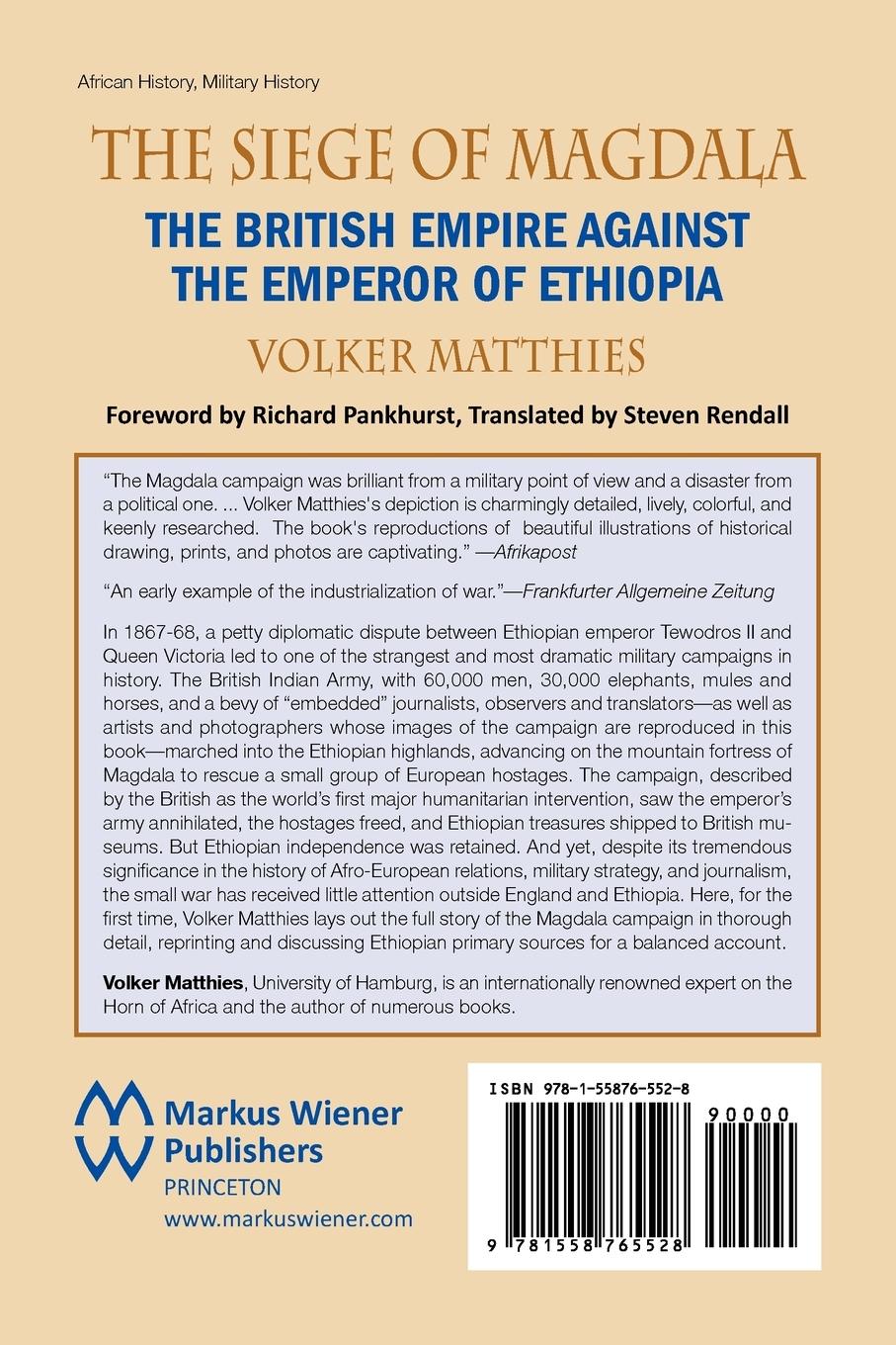 Rückseitencover The Siege of Magdala