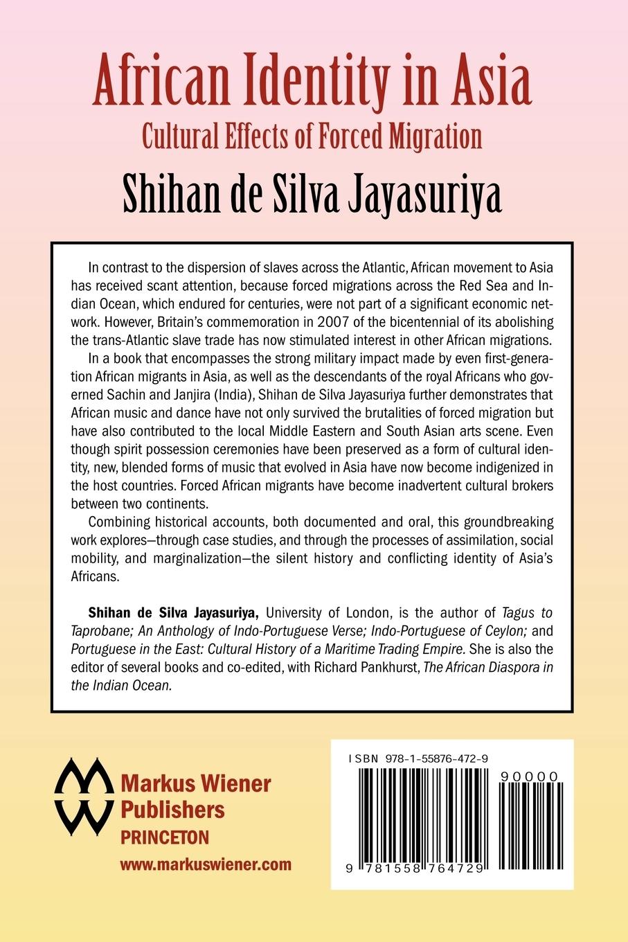 Rückseitencover African Identity in Asia