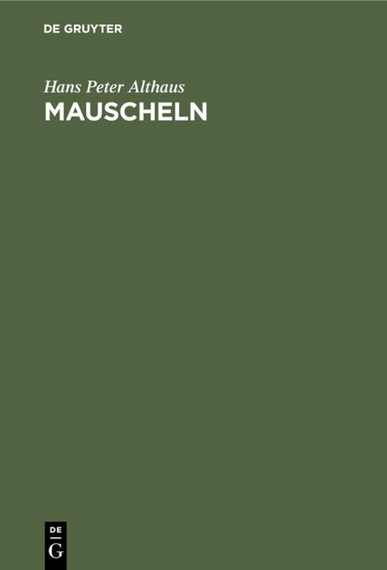 Vorderes Coverbild Mauscheln