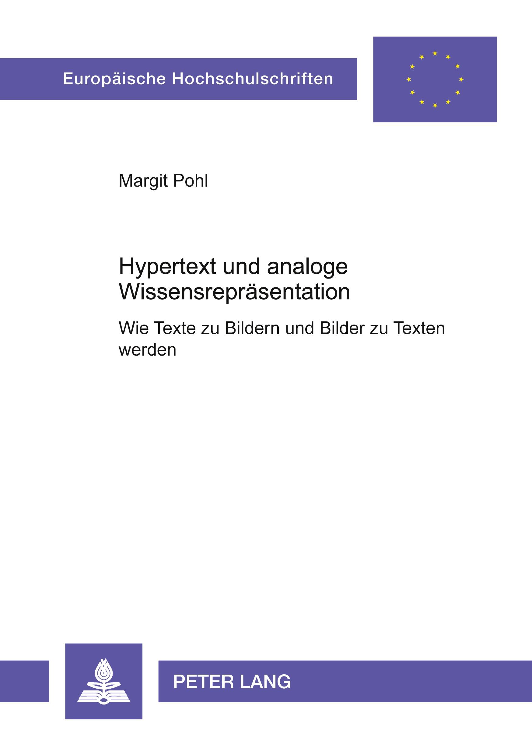 Vorderes Coverbild Hypertext und analoge Wissensrepräsentation