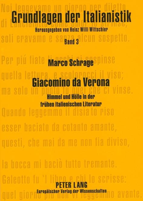 Vorderes Coverbild Giacomino da Verona