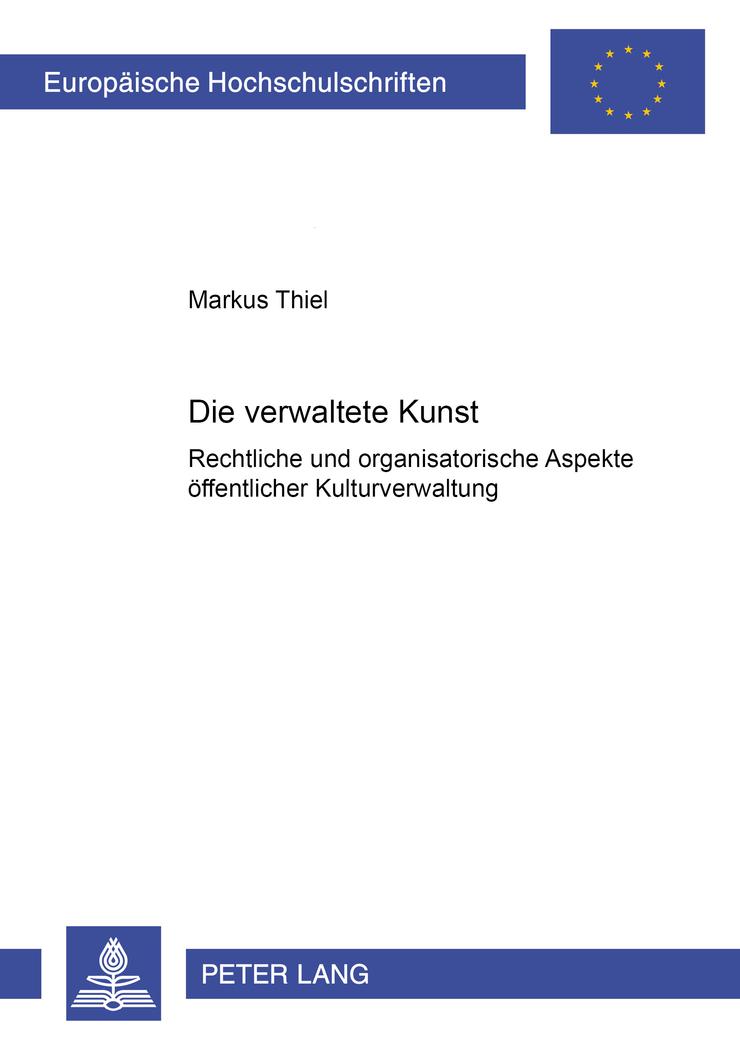 Vorderes Coverbild Die 'verwaltete Kunst'