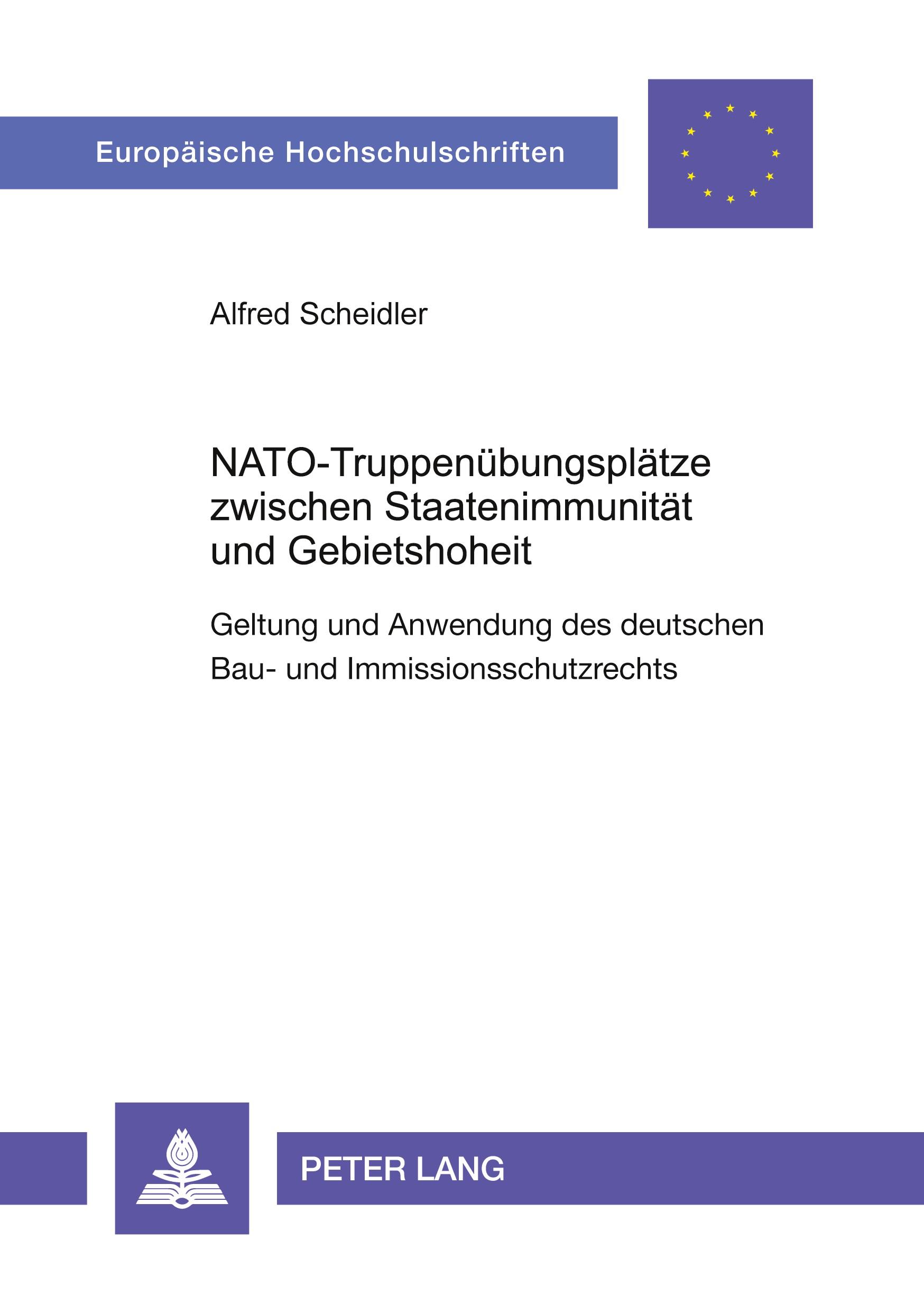 Vorderes Coverbild NATO-Truppenübungsplätze zwischen Staatenimmunität und Gebietshoheit