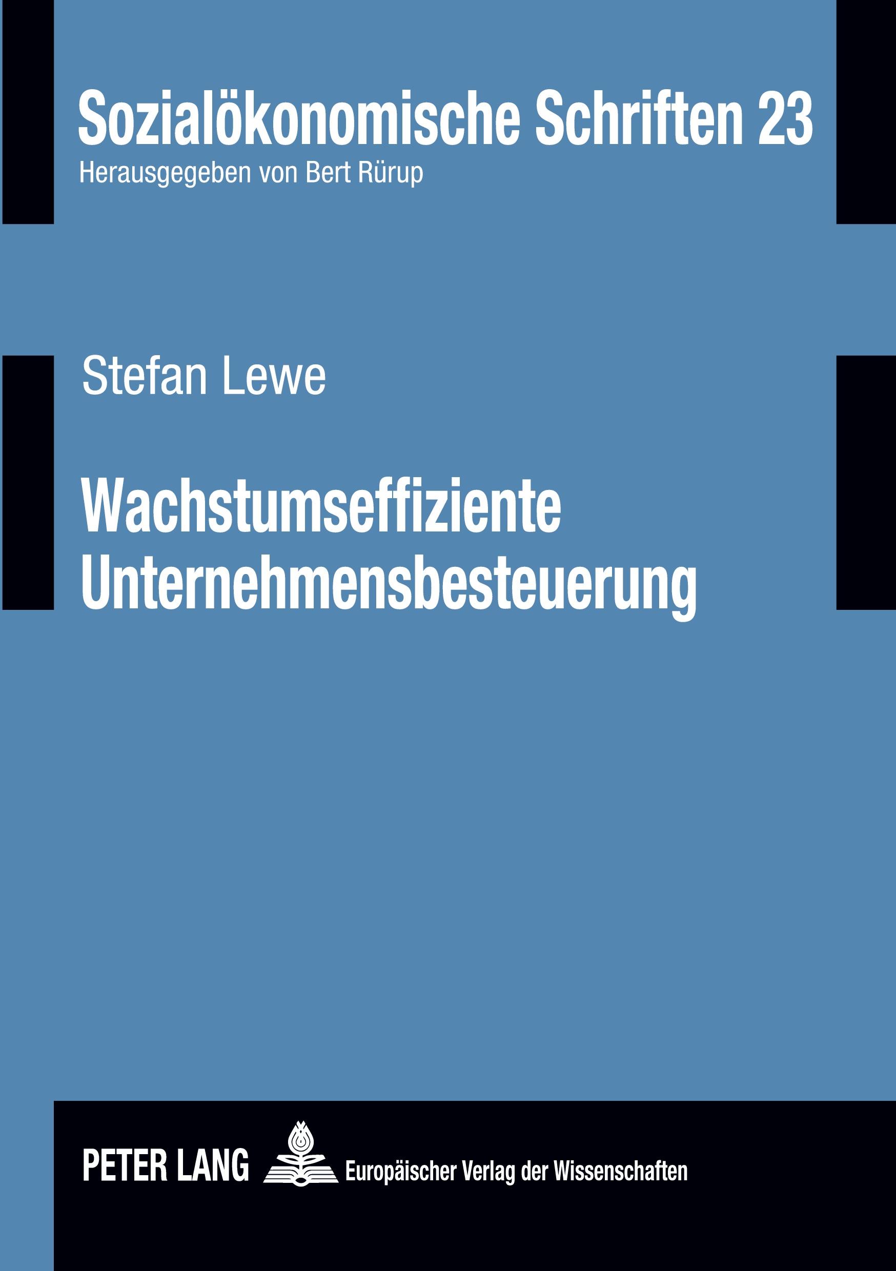 Vorderes Coverbild Wachstumseffiziente Unternehmensbesteuerung