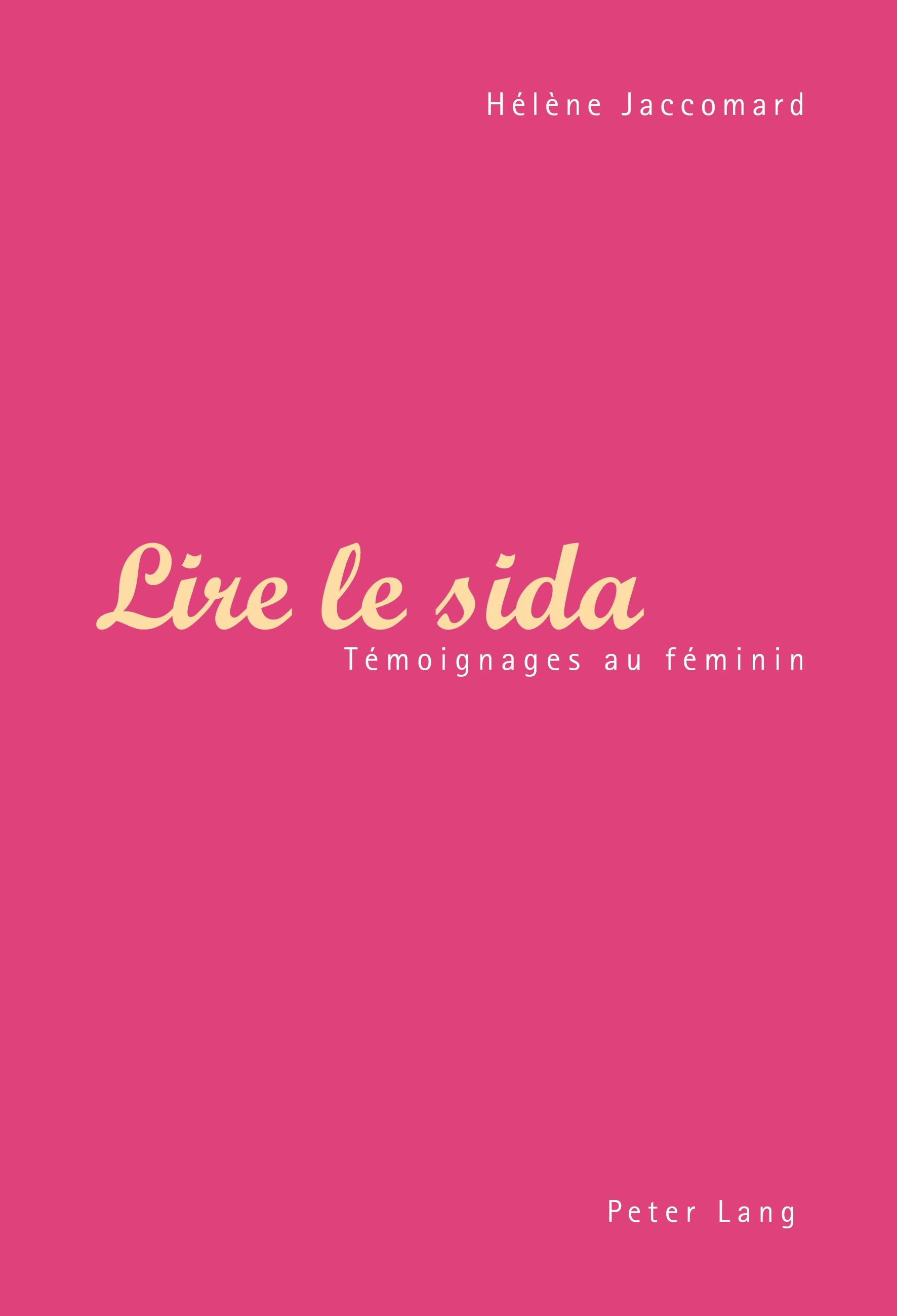 Vorderes Coverbild Lire le sida