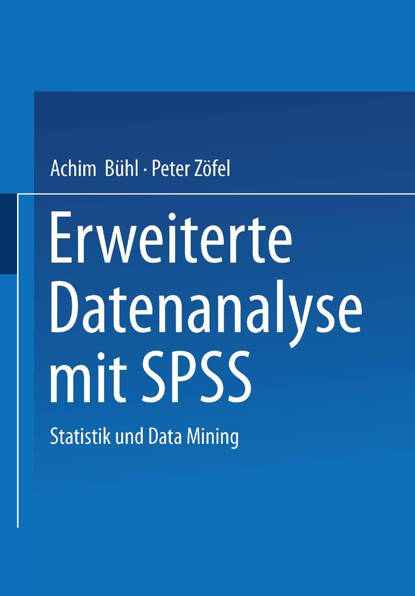 Vorderes Coverbild Erweiterte Datenanalyse mit SPSS