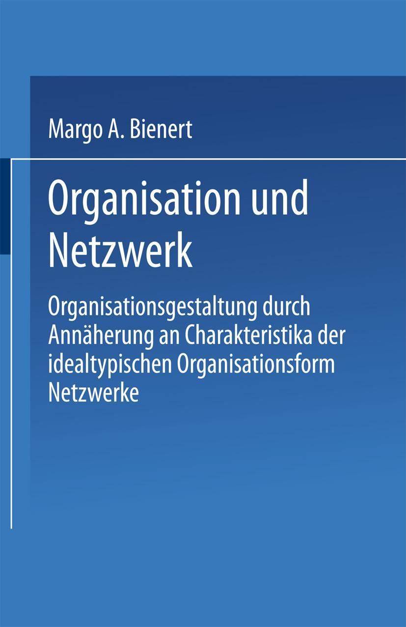 Vorderes Coverbild Organisation und Netzwerk