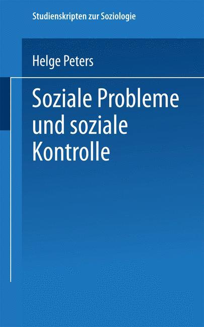 Vorderes Coverbild Soziale Probleme und soziale Kontrolle