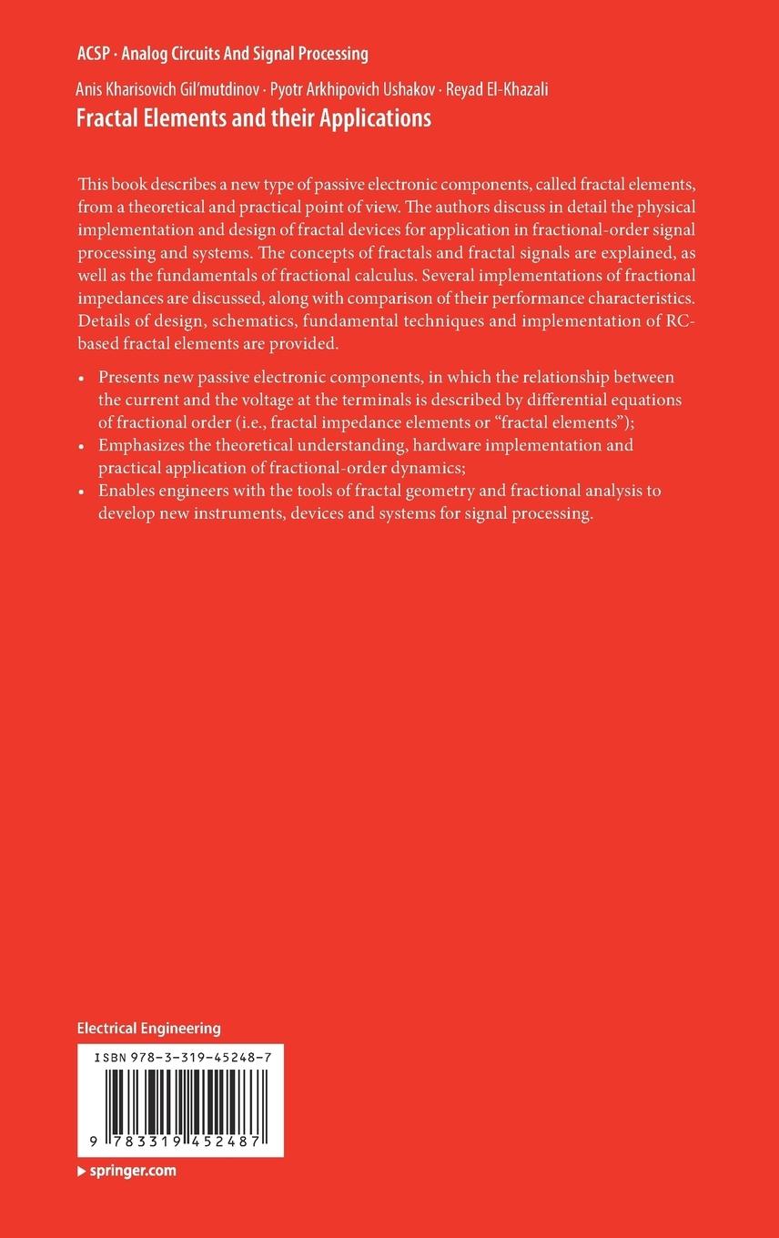 Rückseitencover Fractal Elements and their Applications