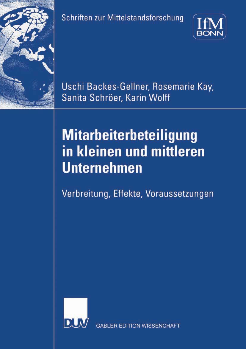 Vorderes Coverbild Mitarbeiterbeteiligung in kleinen und mittleren Unternehmen