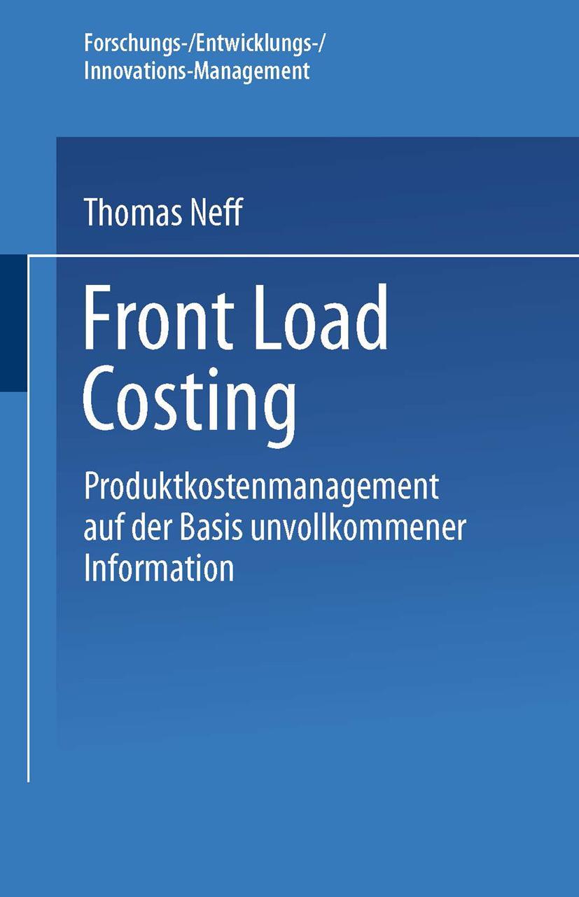 Vorderes Coverbild Front Load Costing