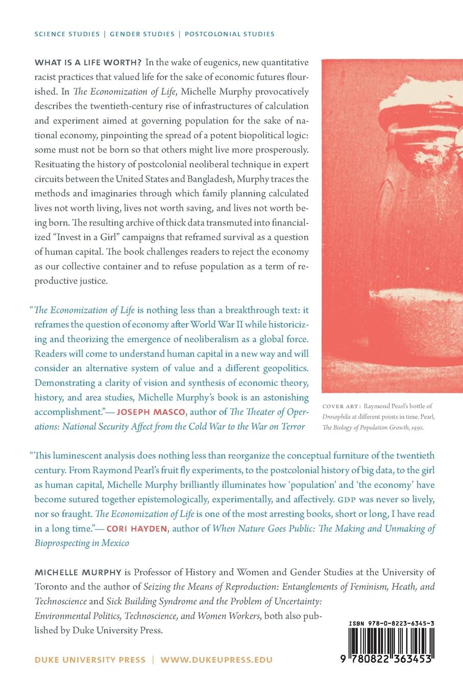 Rückseitencover The Economization of Life