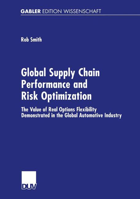 Vorderes Coverbild Global Supply Chain Performance and Risk Optimization