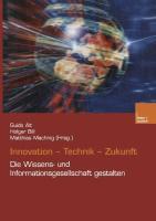 Vorderes Coverbild Innovation. Technik. Zukunft