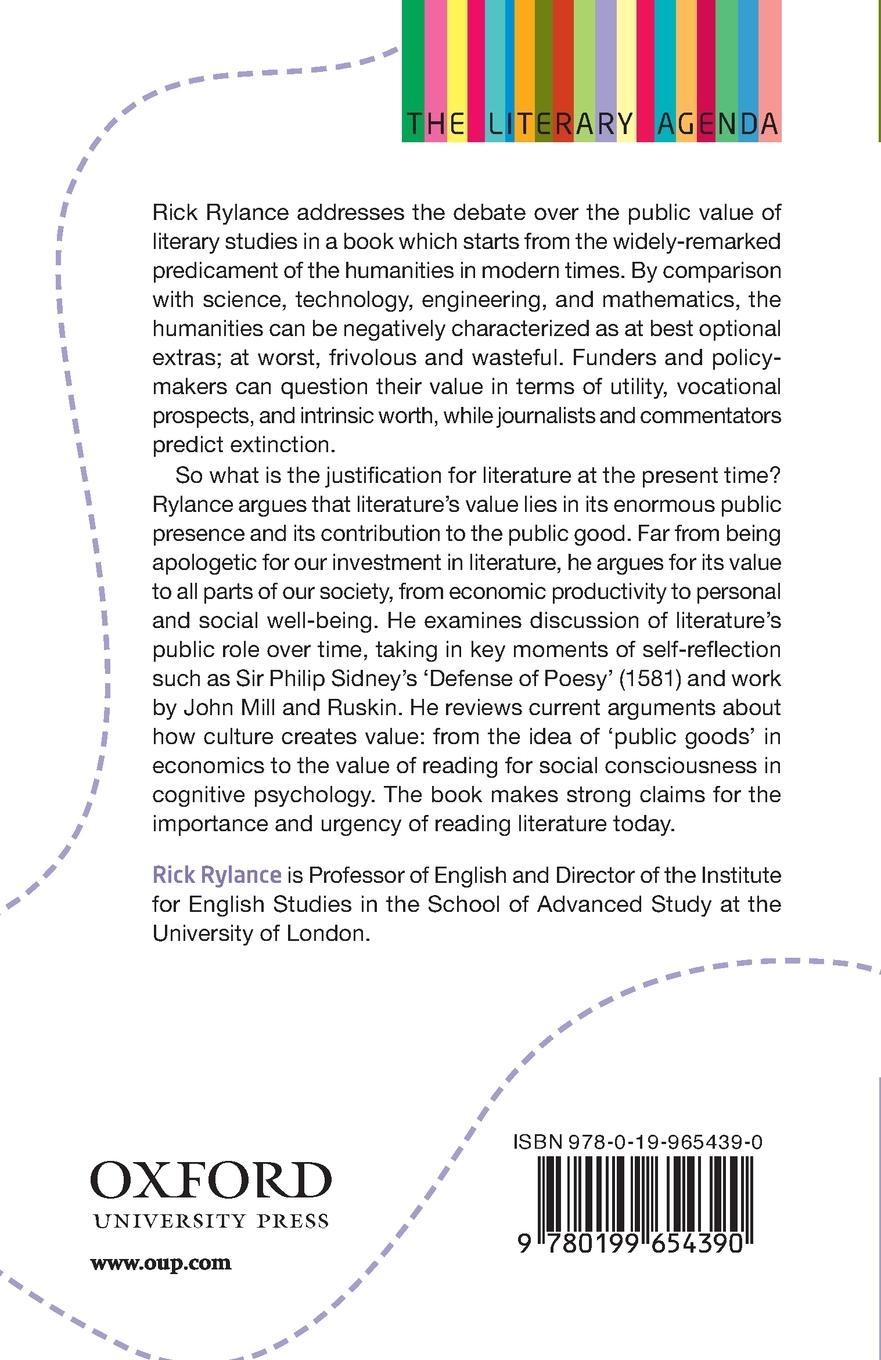 Rückseitencover Literature and the Public Good