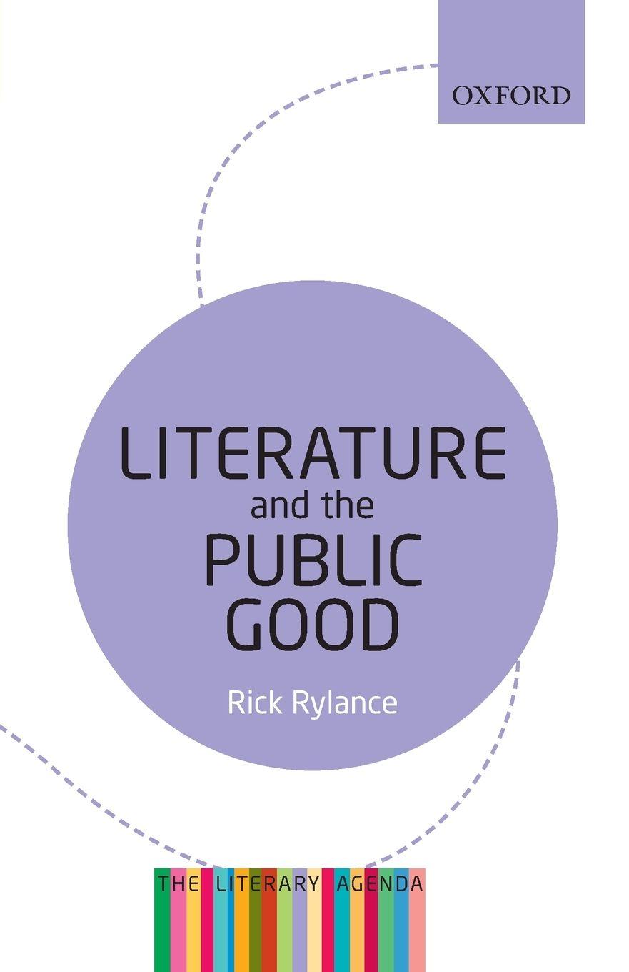 Vorderes Coverbild Literature and the Public Good