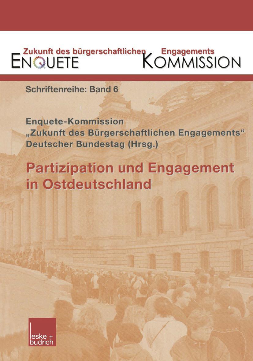 Vorderes Coverbild Partizipation und Engagement in Ostdeutschland