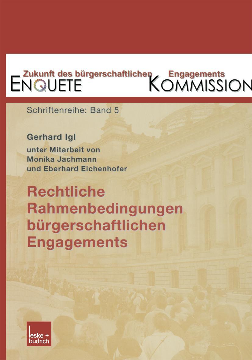 Vorderes Coverbild Rechtliche Rahmenbedingungen bürgerschaftlichen Engagements