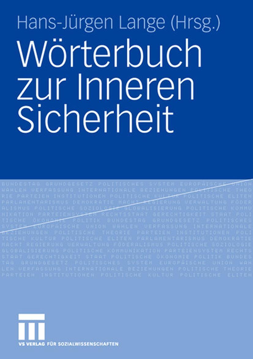 Vorderes Coverbild Wörterbuch zur Inneren Sicherheit