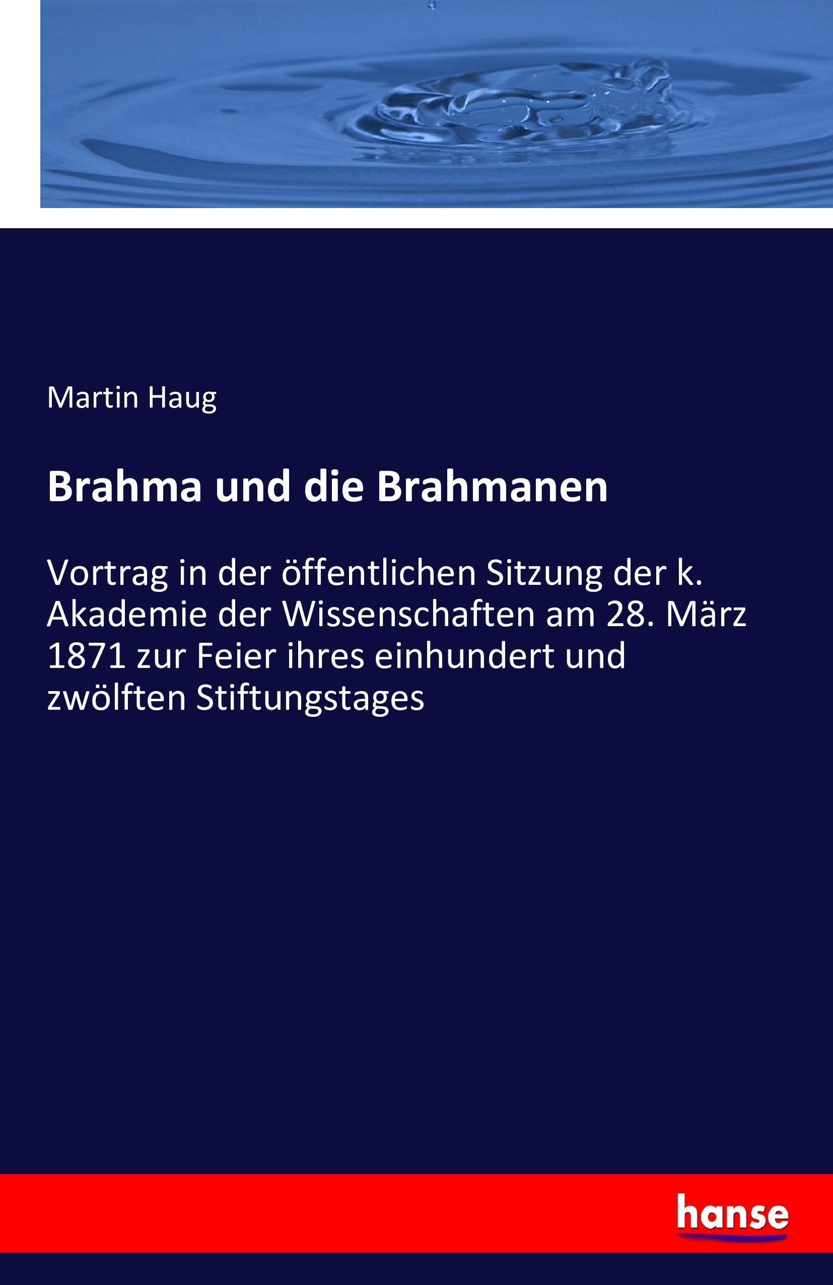 Vorderes Coverbild Brahma und die Brahmanen