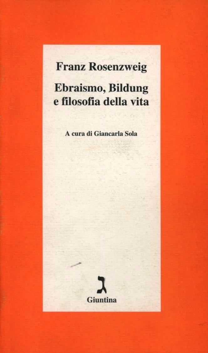 Vorderes Coverbild Ebraismo, Bildung e filosofia della vita