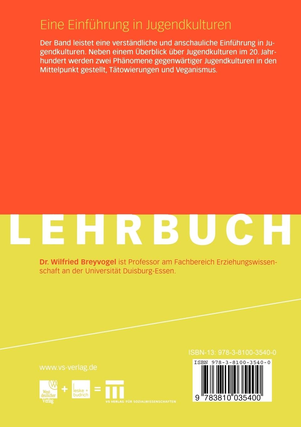 Rückseitencover Eine Einführung in Jugendkulturen