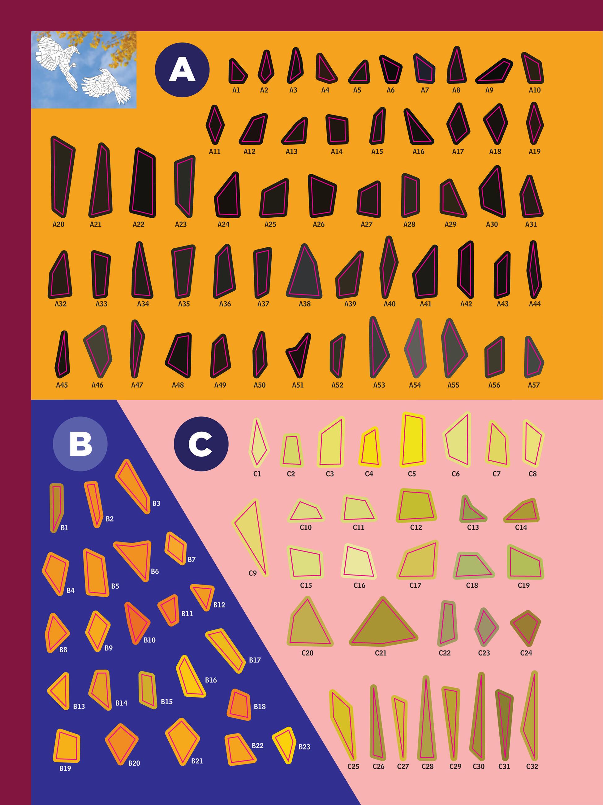 Beispielinhalt (Bild) Paint by Sticker (Official): Birds