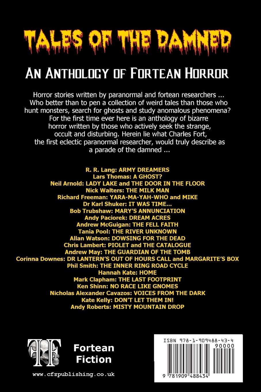 Rückseitencover Tales of the Damned - An Anthology of Fortean Horror