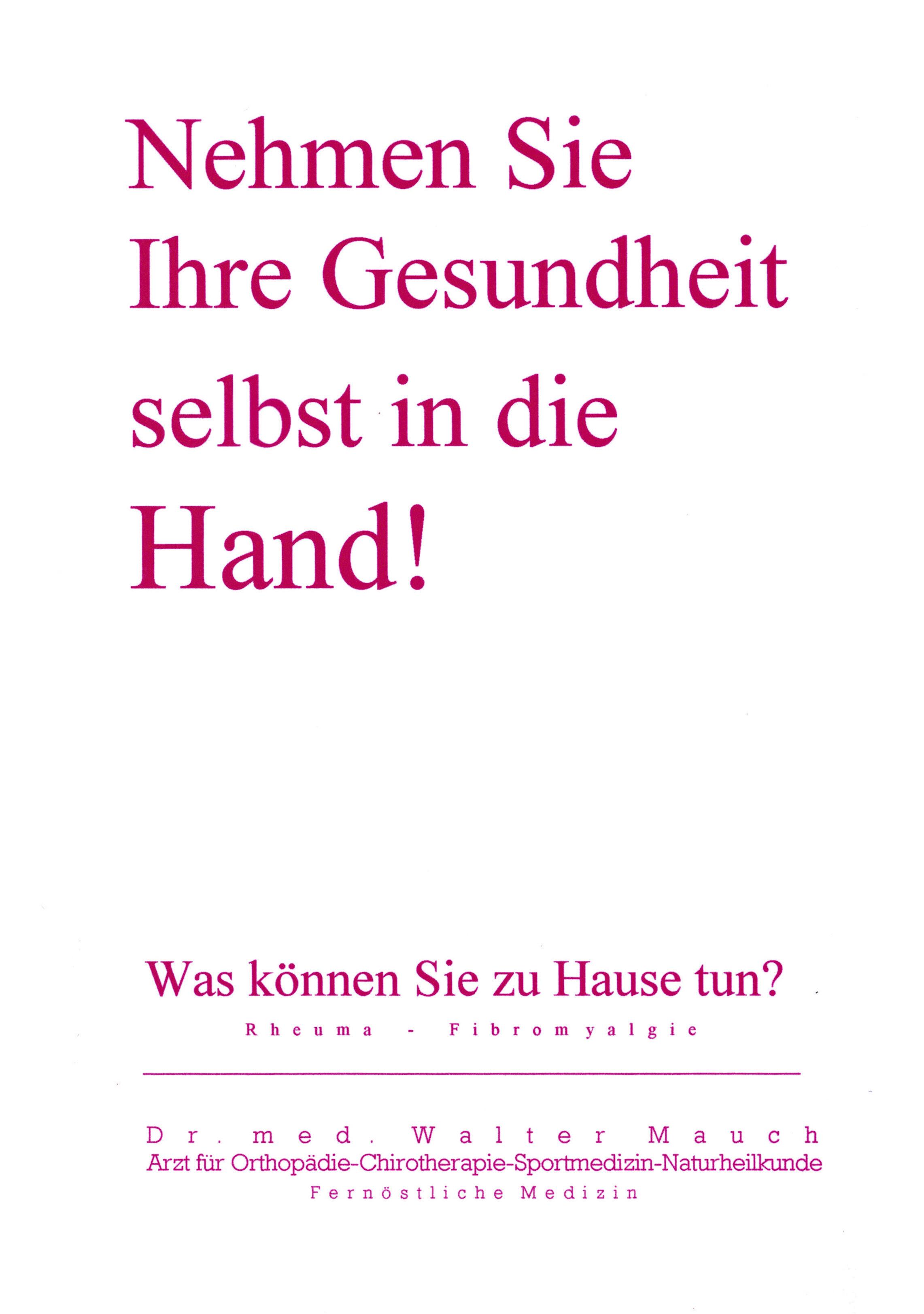 Vorderes Coverbild Nehmen Sie Ihre Gesundheit selbst in die Hand!