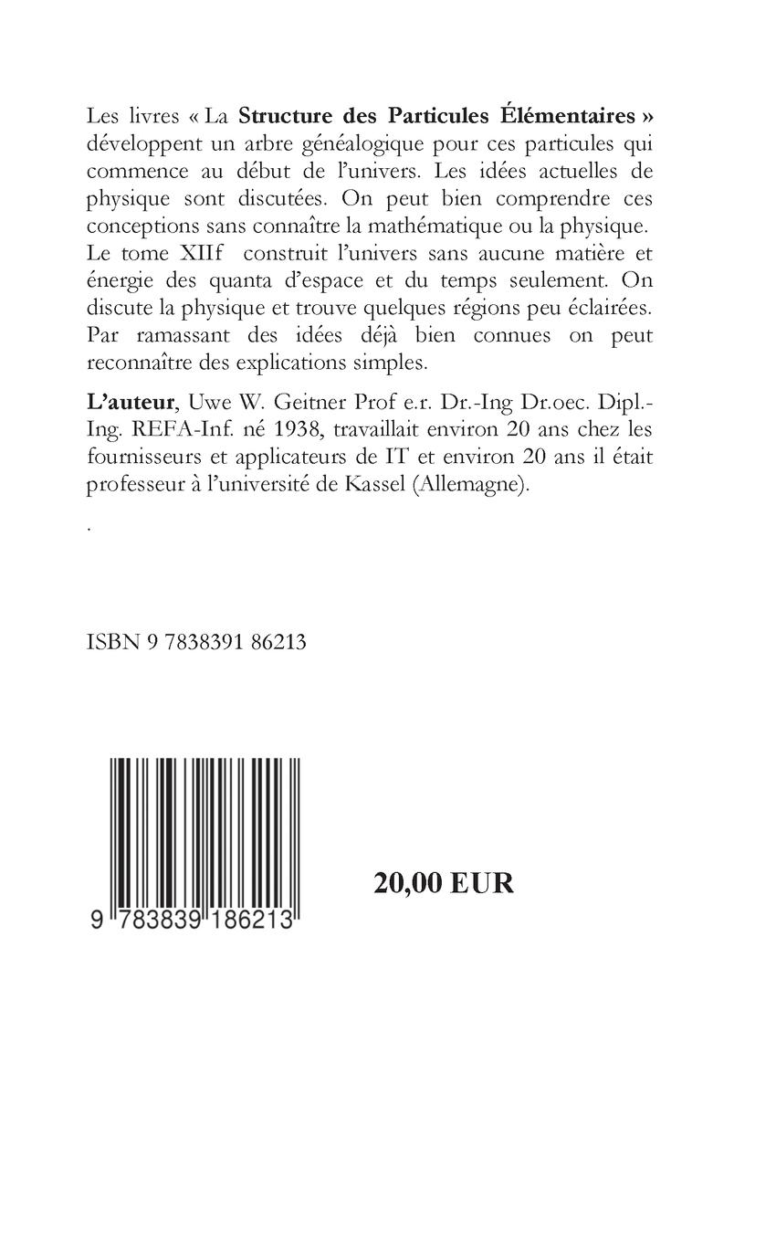 Rückseitencover L'Ombre à l'Univers
