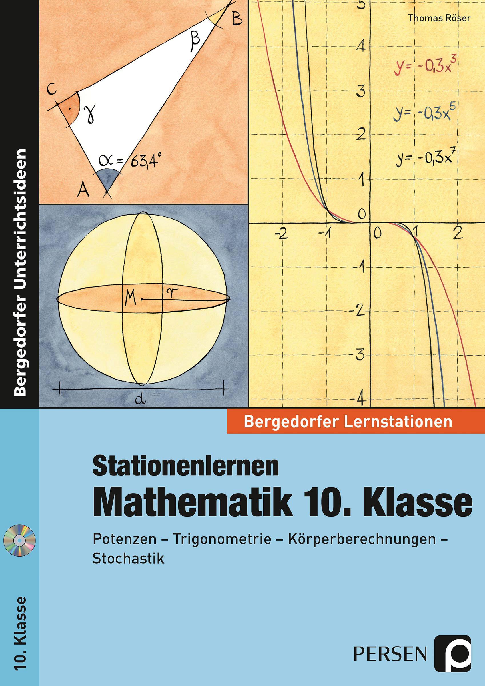 Vorderes Coverbild Stationenlernen Mathematik 10. Klasse