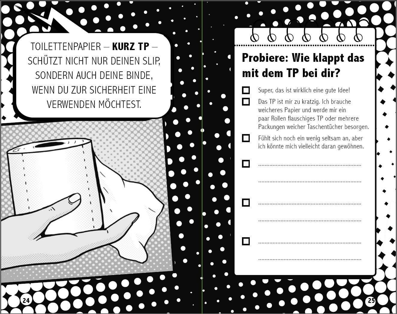 Beispielinhalt (Bild) Die freie Mens - Leas COMIC-TAGEBUCH für eine schmerzfreie Regel ohne Binden, Tampons und Co