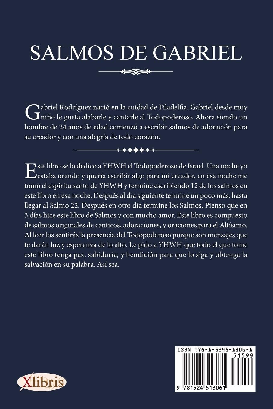 Rückseitencover Salmos de Gabriel