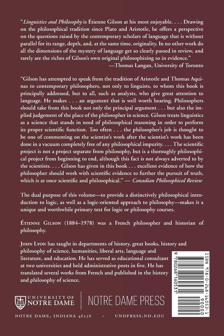 Rückseitencover Linguistics and Philosophy