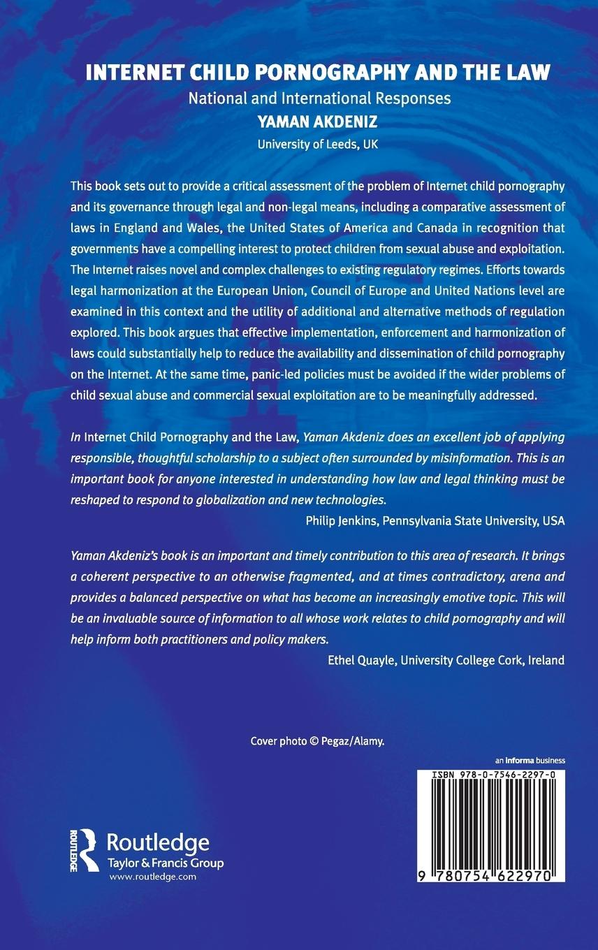 Rückseitencover Internet Child Pornography and the Law