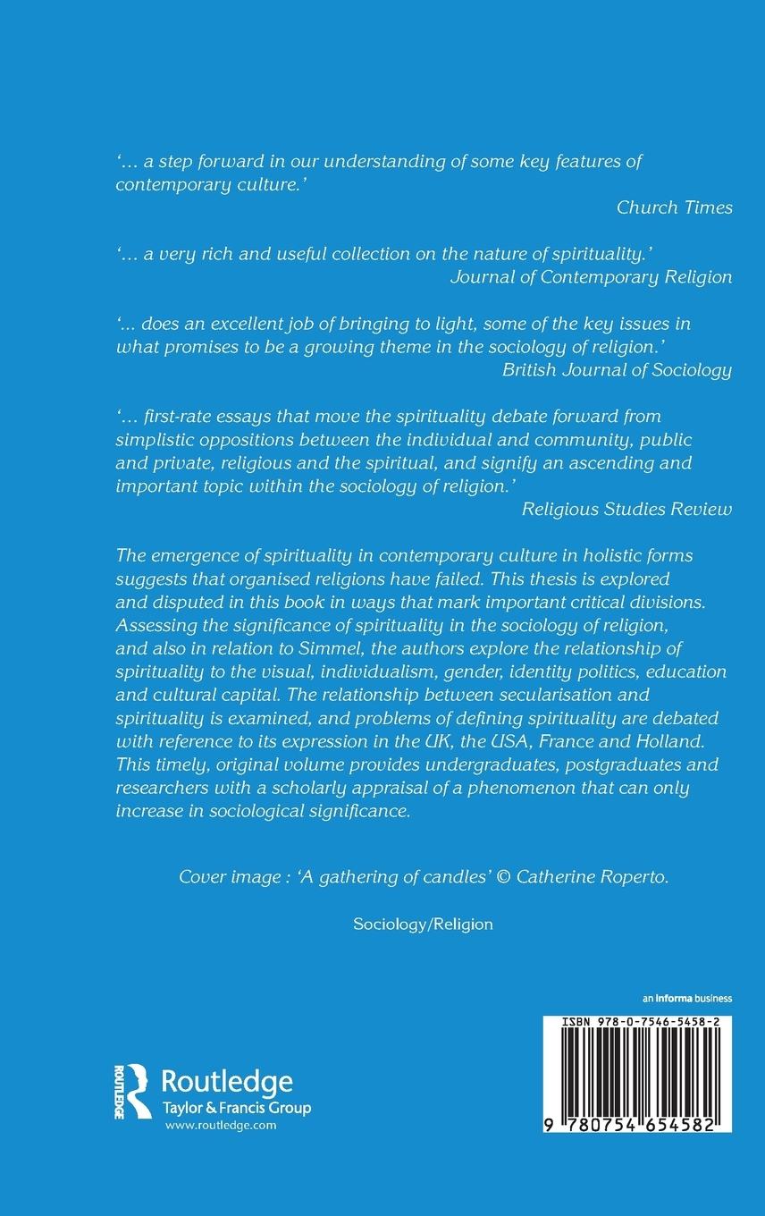 Rückseitencover A Sociology of Spirituality