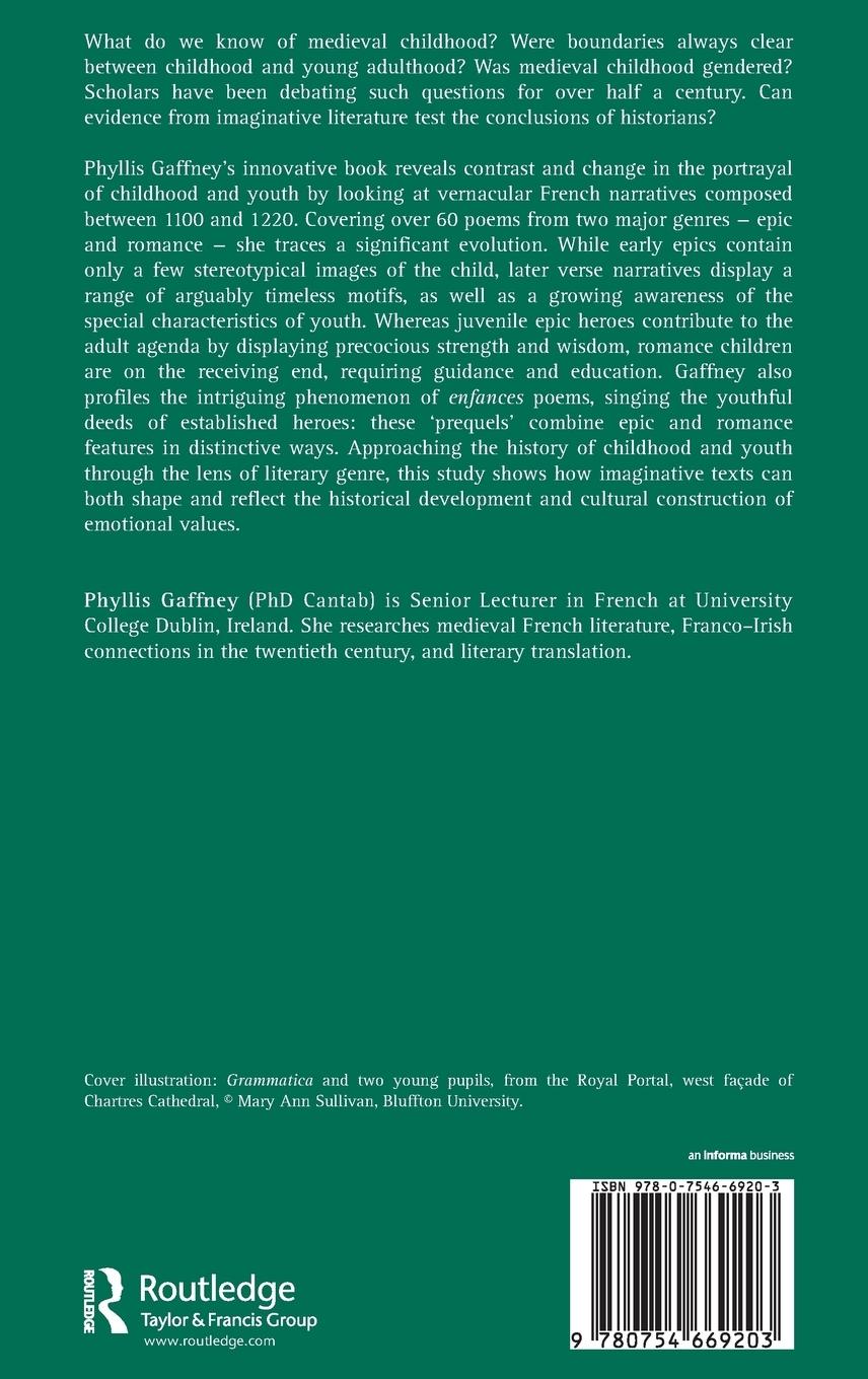 Rückseitencover Constructions of Childhood and Youth in Old French Narrative