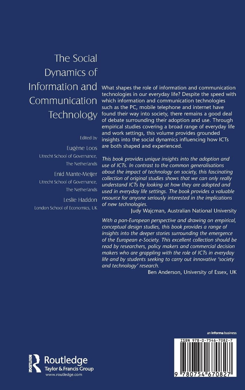 Rückseitencover The Social Dynamics of Information and Communication Technology
