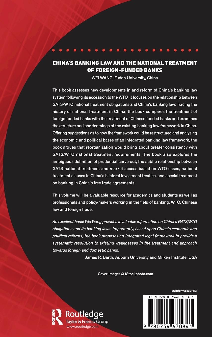 Rückseitencover China's Banking Law and the National Treatment of Foreign-Funded Banks
