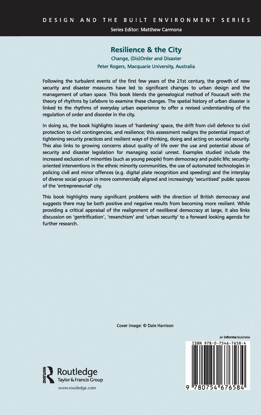 Rückseitencover Resilience & the City