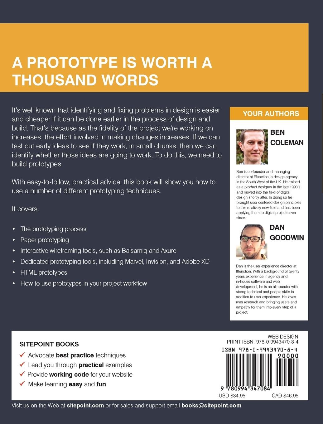 Rückseitencover Designing Ux: Prototyping