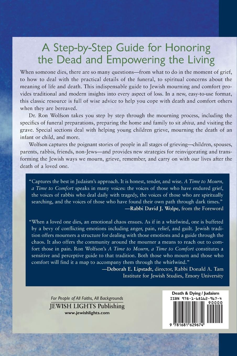 Rückseitencover A Time To Mourn, a Time To Comfort (2nd Edition)