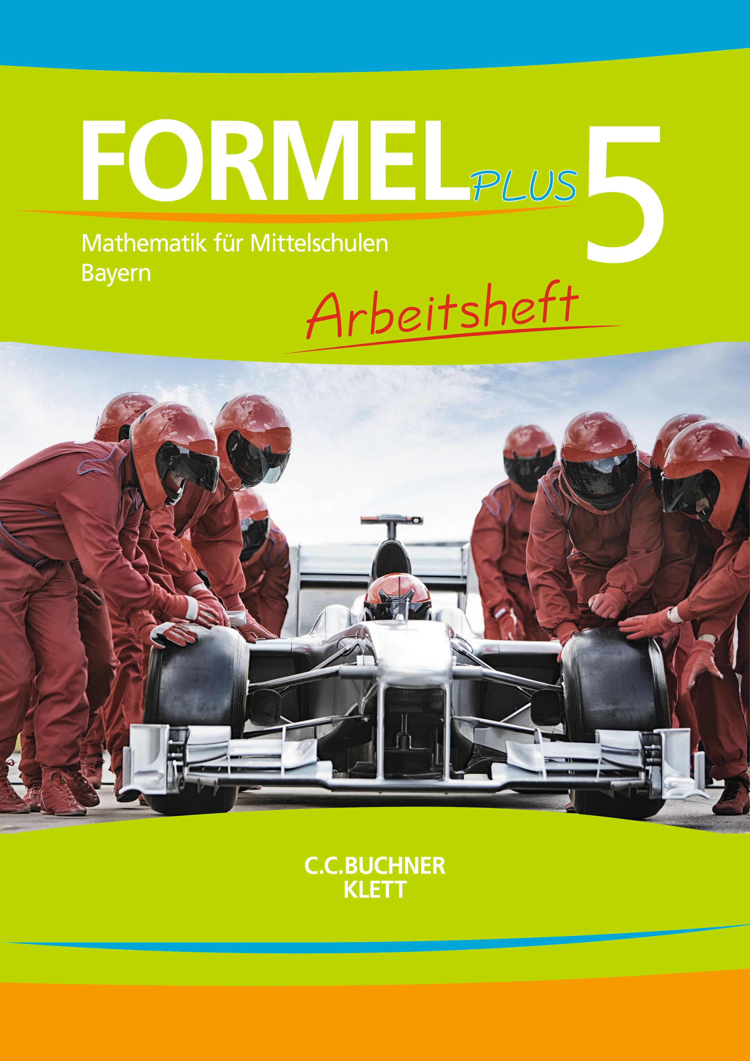 Vorderes Coverbild Formel plus 5. Arbeitsheft. Bayern