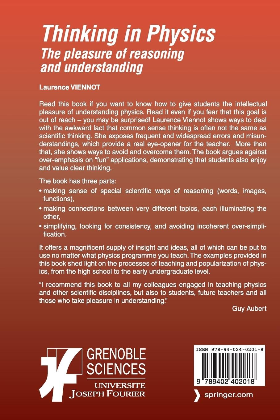 Rückseitencover Thinking in Physics