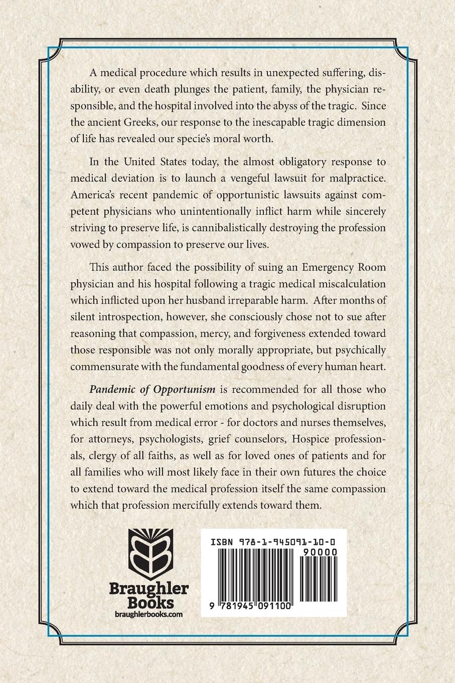 Rückseitencover Pandemic of Opportunism