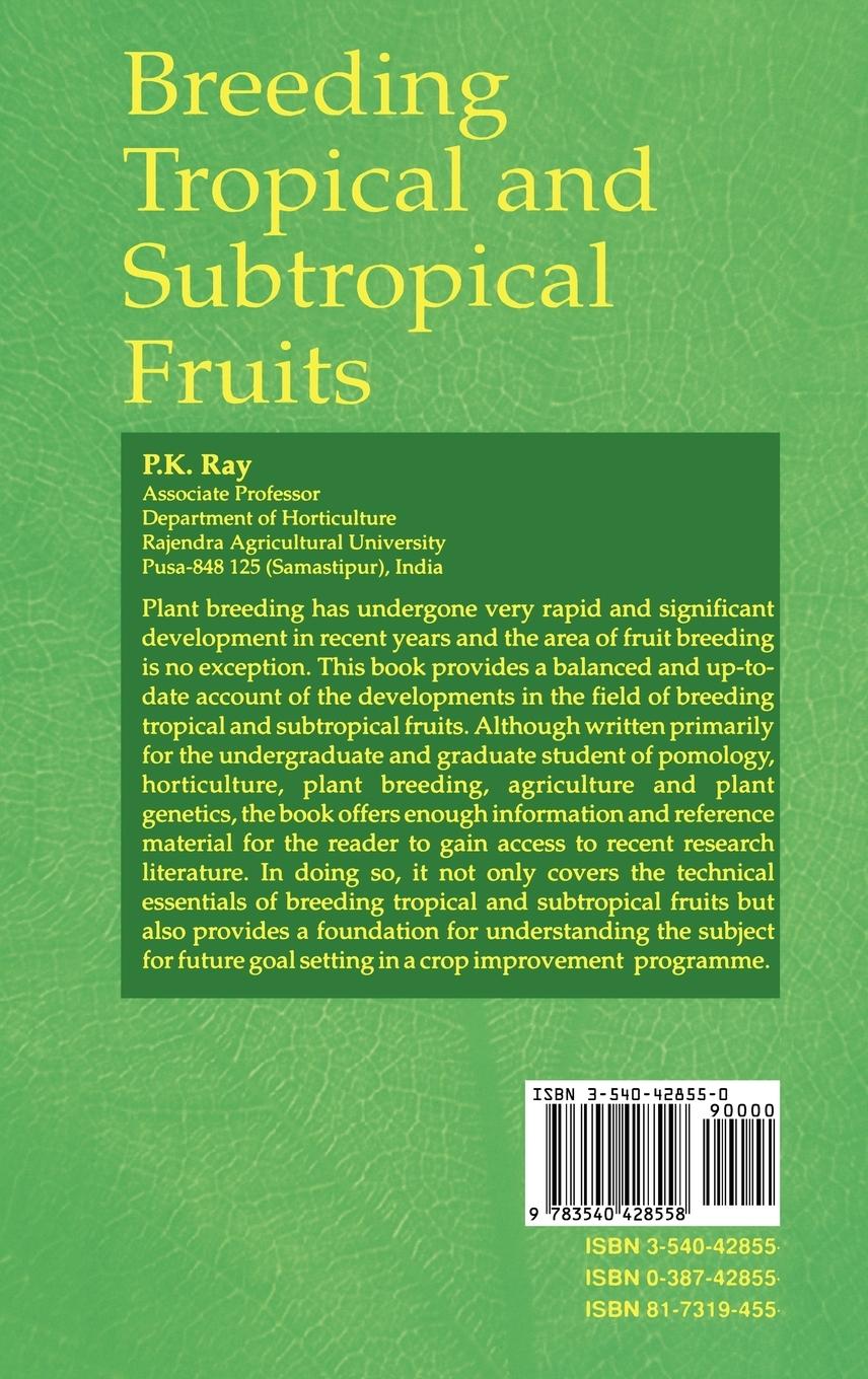 Rückseitencover Breeding Tropical and Subtropical Fruits