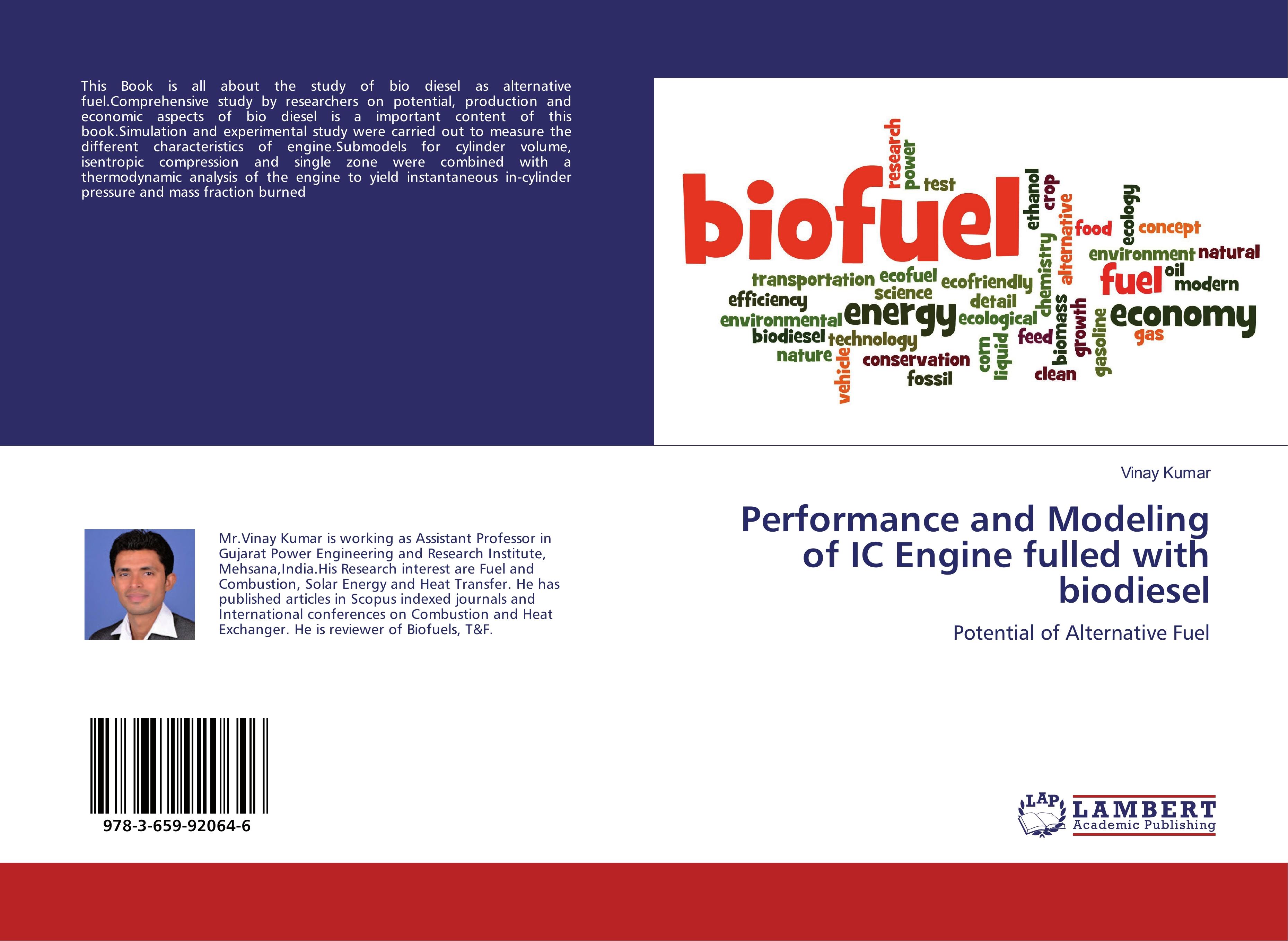 Vorderes Coverbild Performance and Modeling of IC Engine fulled with biodiesel