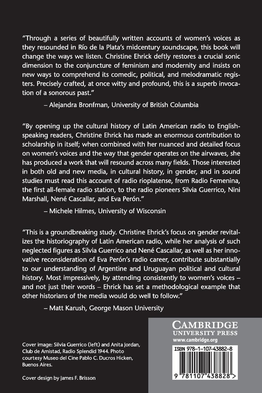 Rückseitencover Radio and the Gendered Soundscape