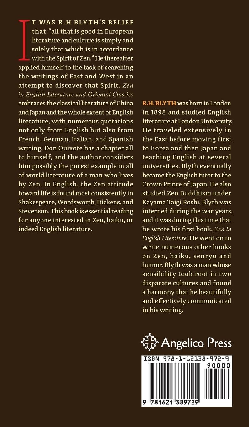 Rückseitencover Zen in English Literature and Oriental Classics