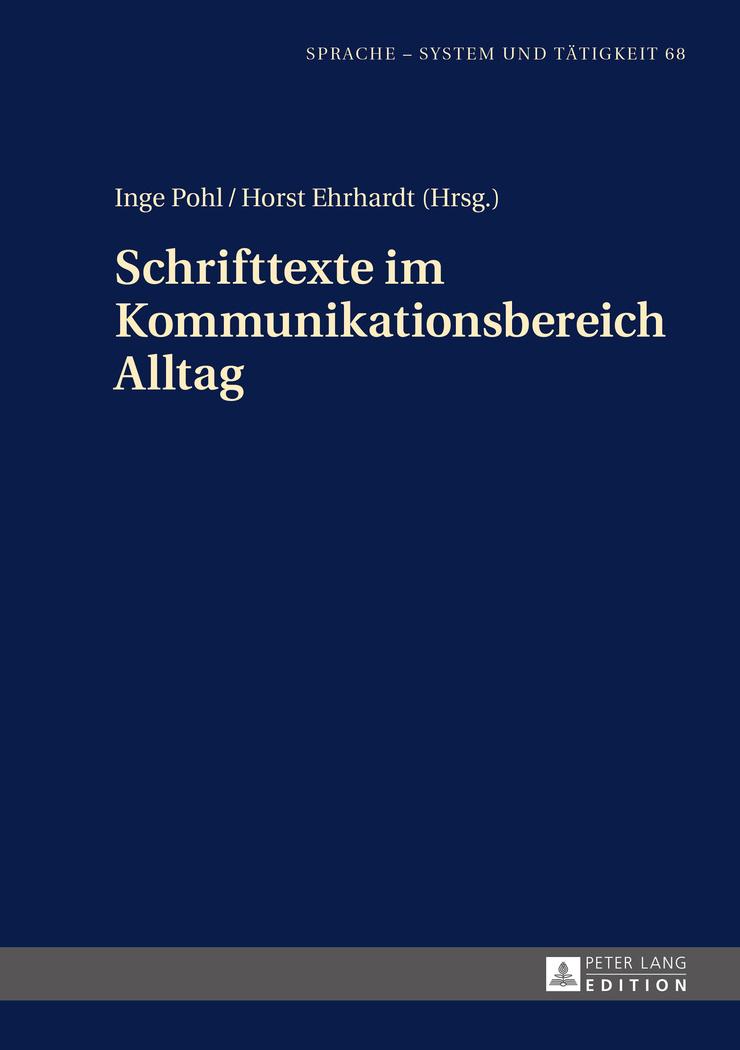 Vorderes Coverbild Schrifttexte im Kommunikationsbereich Alltag